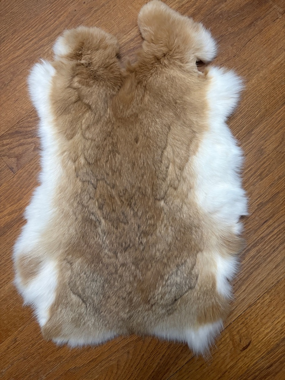 0870 rabbit fur pelt crafts decor